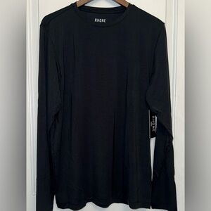 Rhone C.O.R. Lyocell Long-Sleeve Tee in Black Pine